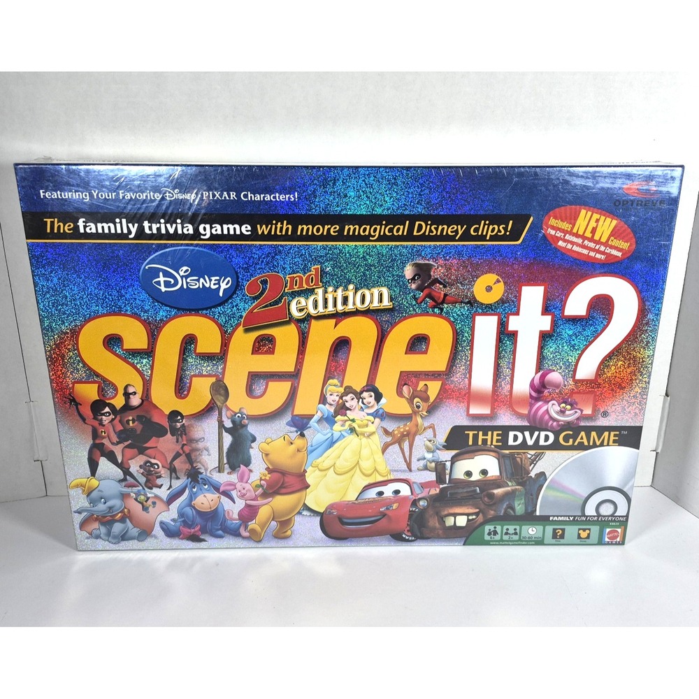 Disney Scene it? 2nd Edition The DVD Board Game NEW SEALED.